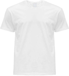 2x T-shirt Wit met ronde hals.