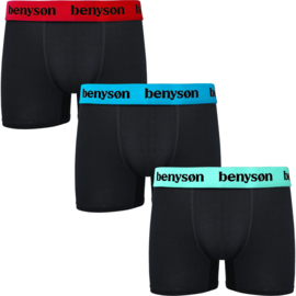 Benyson Bamboe Heren boxers "black" 3-Pack