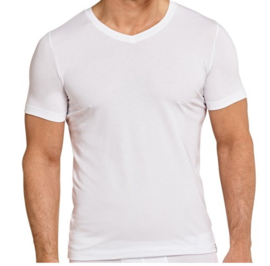 3x NAFT T-shirt V-hals Slim-fit Wit