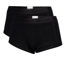 Giovanni Dames Boxers Zwart 2-Pack