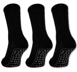 Huis sokken anti slip Naft 3-pack Zwart