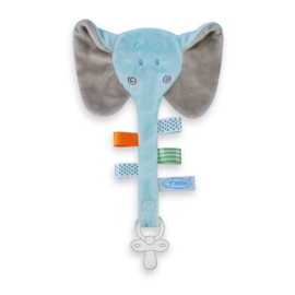 Speendoek olifant blauw