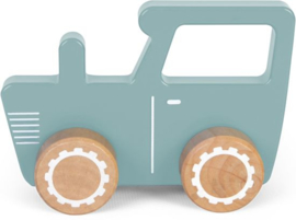 Little Dutch Houten Traktor Blauw