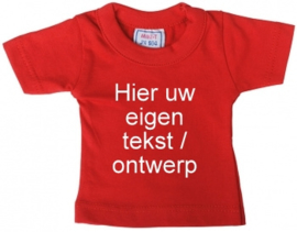 Mini shirt rood