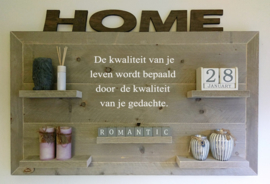 Wandbord De kwaliteit van je leven