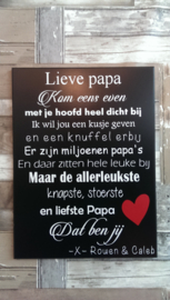 Tekstbord Lieve papa