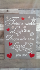 Tekstbord Twinkle twinkle little star