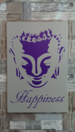 Tekstbord Bouddha happiness