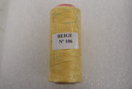 Gewaxed nylon garen beige 1mm 106