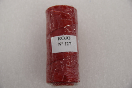 Gewaxed nylon garen  rojo 1mm 127