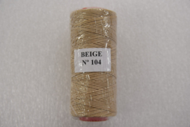 Gewaxed nylon garen beige 1mm 104