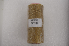 Gewaxed nylon garen beige 1mm 109