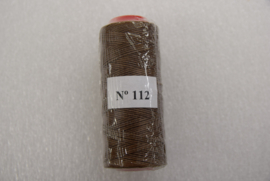 Gewaxed nylon garen bruin 1mm 112