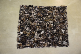 Toscaans schapenvachttapijt  patchwork  gekleurd  190 cm x  210 cm
