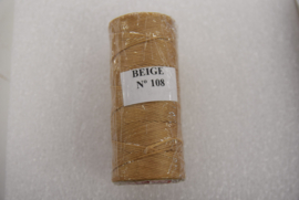 Gewaxed nylon garen beige 1mm 108