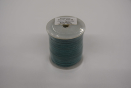 Leder plat lint 3 mm suede turquoise.