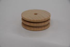 Kanten glad maker dubbel wiel in hout.