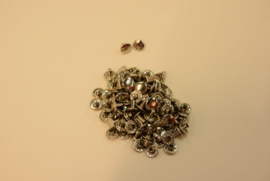 Rivetten messing nikkel 407D (zilver kleur)