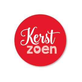 kerstzoen | 5 ronde kerststickers
