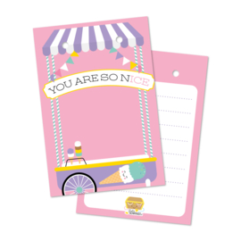 you are so nICE | sleutelhanger met kaart