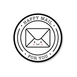 happy mail for you | 5 ronde stickers