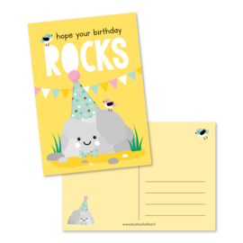 hope your birthday ROCKS | kaarten