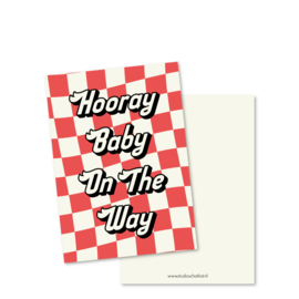 hooray, baby on the way | tekstkaarten