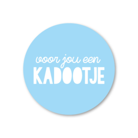 voor jou een kadootje | 5 ronde stickers