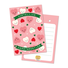 HARTelijke kerstgroetjes | sleutelhanger met kaart