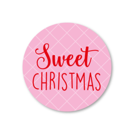 sweet Christmas | 5 ronde kerststickers