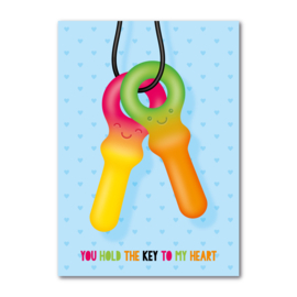 you hold the key to my heart | A4 poster