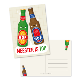 HOP HOP meester is top | kaarten