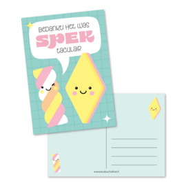 bedankt! het was SPEKtaculair | kaarten