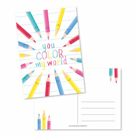 you COLOR my world | kaarten