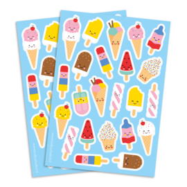 stickervel ijsjes | stickervel A5