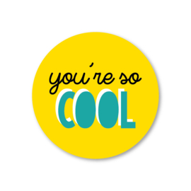 you're so cool | 5 ronde stickers