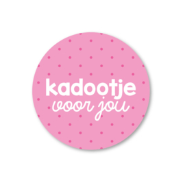 kadootje voor jou | 5 ronde stickers