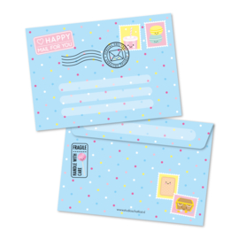 happy MAIL for you, blauw | enveloppen