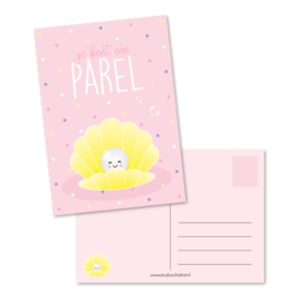 je bent een PAREL (roze) | kaarten