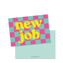 new job | tekstkaarten