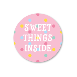 sweet things inside | 5 ronde stickers