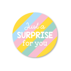 just a surprise for you | 5 ronde stickers
