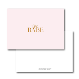 Mini Kaart | Thx Babe | Pink