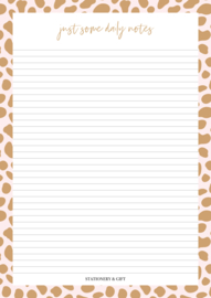 Schrijfblok A4 | Pink Cheetah