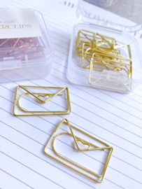 Paperclips Envelopjes Goud  | 10 stuks