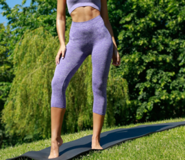 ONELLA SEAMLESS CAPRI LEGGING PURPLE MELANGE