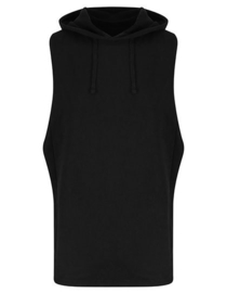 SLEEVELESS HOODIE URBAN BLACK