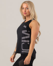 ICANIWILL LOOSE CUT TANKTOP BLACK