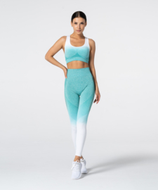 CARPATREE PHASE SEAMLESS LEGGING TURQUOISE/WHITE OMBRE