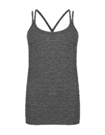 ONELLA SEAMLESS CROSS TANKTOP GREY MELANGE